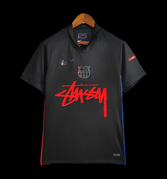 BARCELONA x STÜSSY AWAY BLACK JERSEY