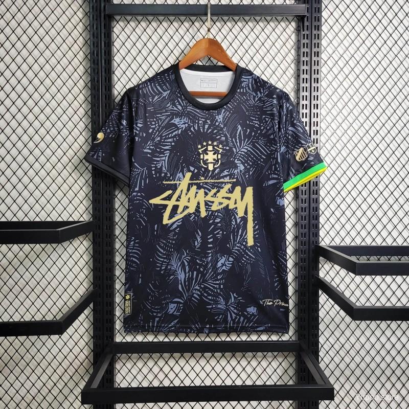 BRAZIL x STÜSSY BLACK SPECIAL JERSEY